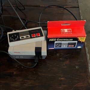 Nintendo NES Classic Console and Controller - Gray, Black, and Red